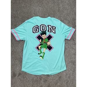 Hunter X Hunter GON Men's Logo Animate Jersey Collection Teal M